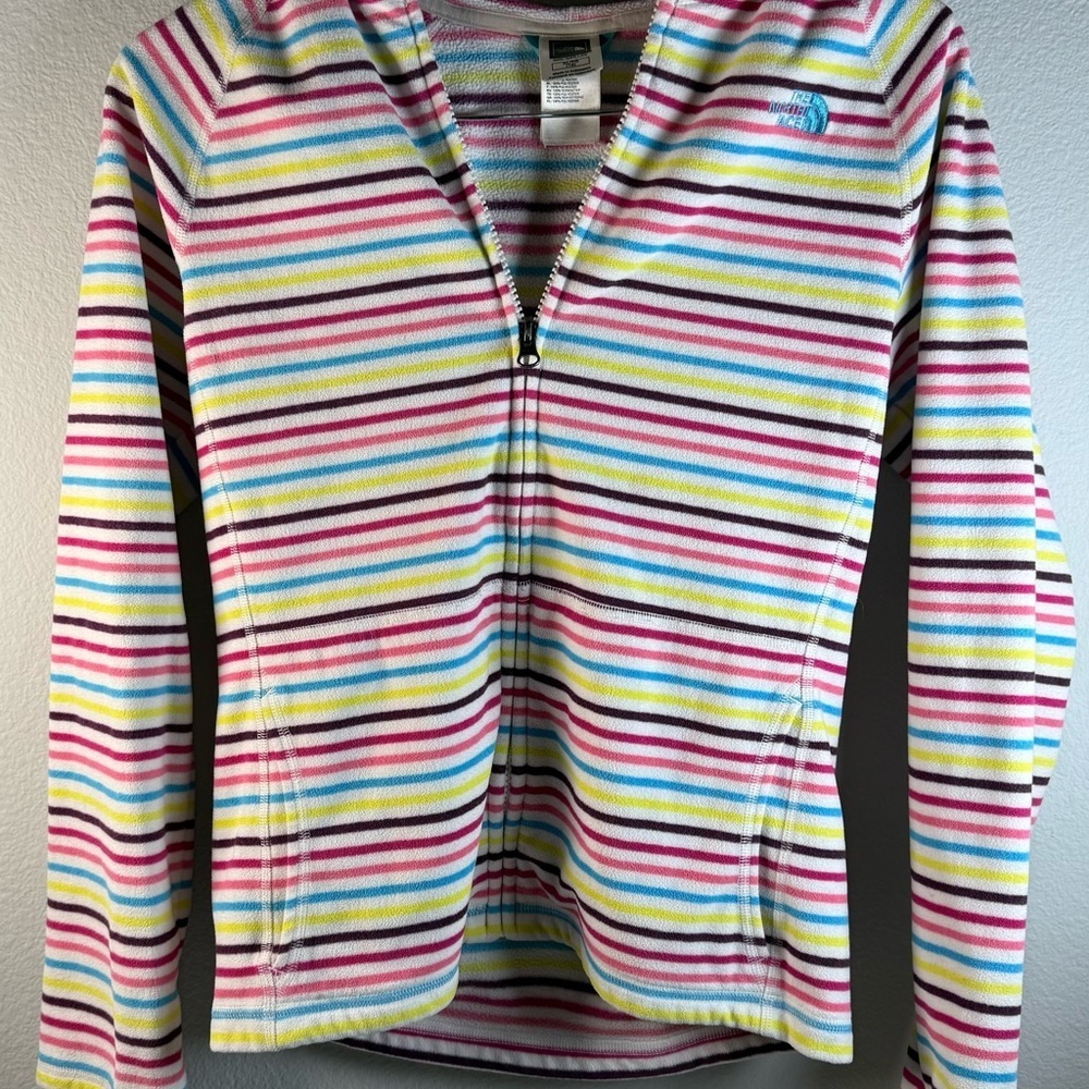 The North Face Multicolor Striped Girls Jacket - XL